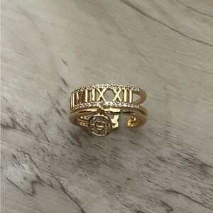 Roman Numeral Gold Ring